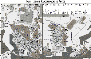 Карта Комсомольска