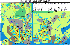Оригинал Карты Комсомольска на Амуре